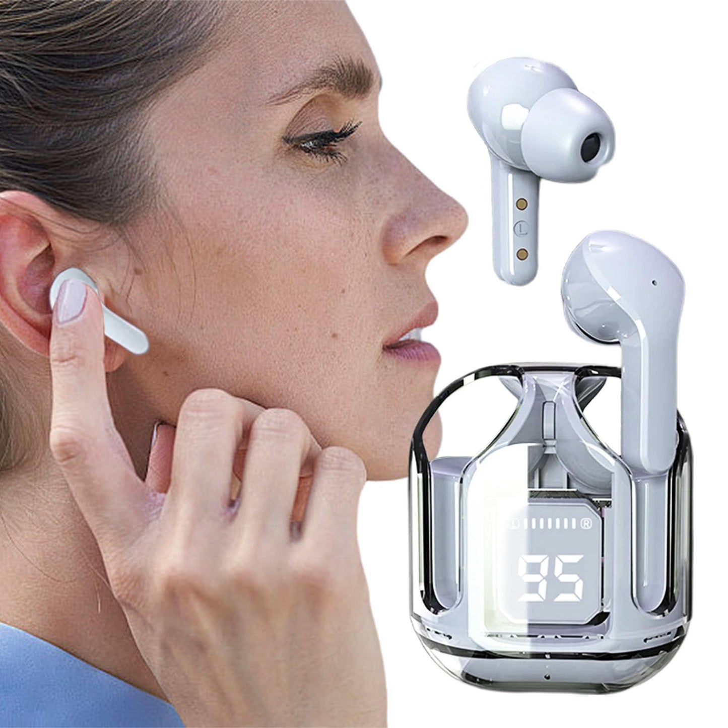 AURICULARES INALAMBRICOS 3D TAZUL