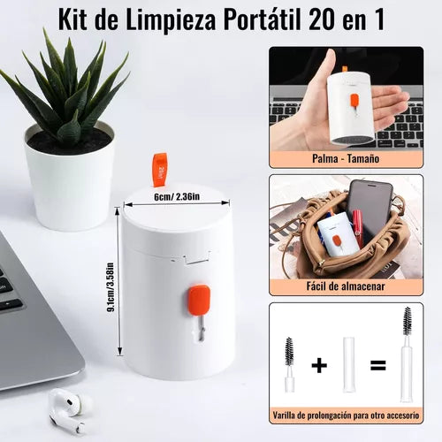 KIT DE LIMPIEZA 20 EN 1 MULTIUSO