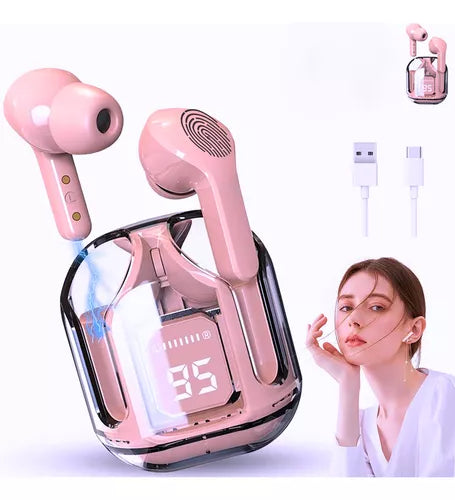 AURICULARES INALAMBRICOS 3D ROSA